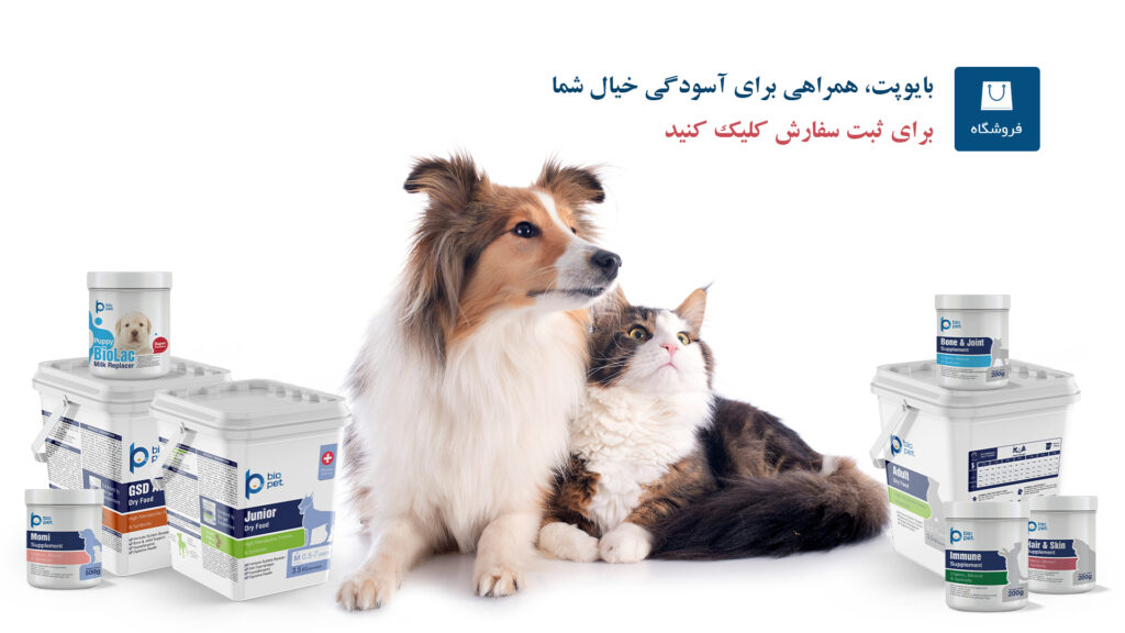 خرید محصولات بایوپت مکمل و غذای خشک برای سگ و گربه ها